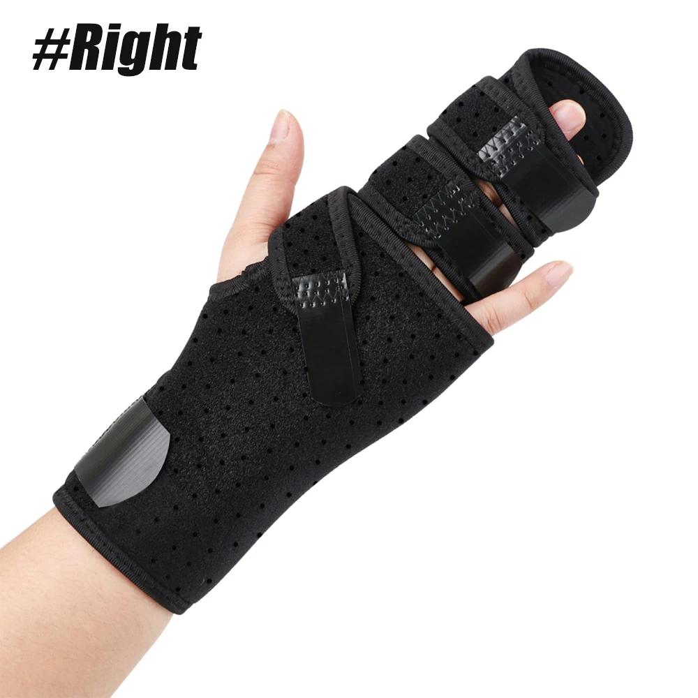 

Прочная и безопасная регулируемая шина на палец со встроенной металлической пластиной, 2-пальцевый иммобилизатор для выпрямления и снятия боли при теносиновите