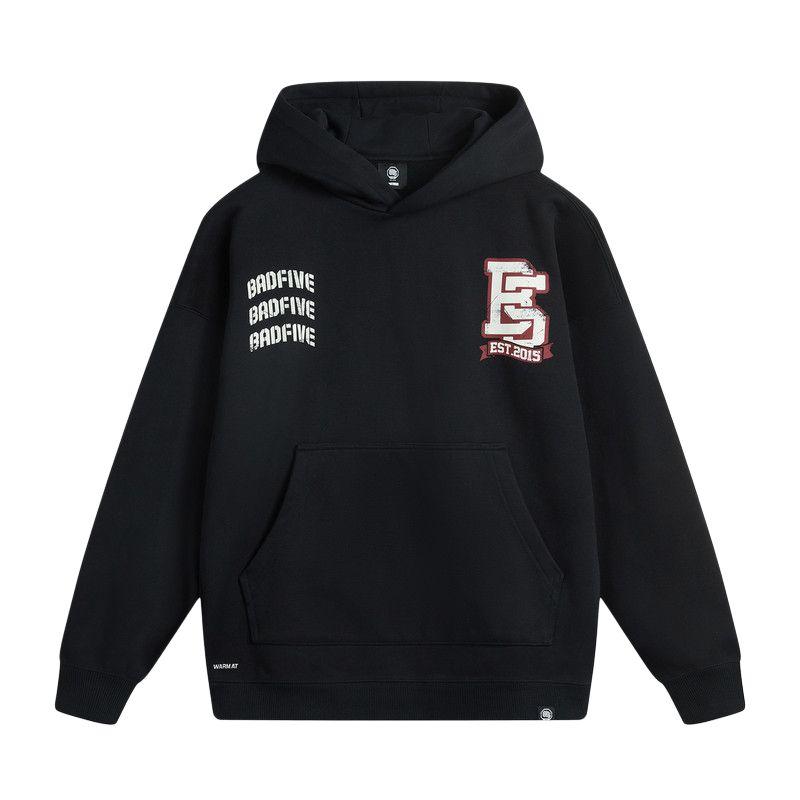 Li-Ning Anti-Five Series Letter Hooded Soft Simple Versatile Loose Sweatshirt Men sweatshirt AWDUD13-1 S