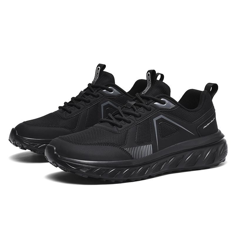 Large Size Lightweight Wide Head Casual Sports Shoes Fly-Woven Mesh Men'S Shoes Fat Feet Fat Barefoot Running Shoes