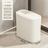 25L Touchless Kitchen Trash Can, Step-on Pedal Bin with Lid, Large Capacity Slim Gap Design for Home Office Bathroom