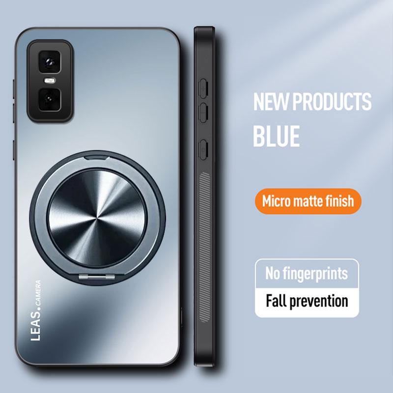 Matný magnetický držák pouzdro Infinix GT 30 Pro Nárazuvzdorný 360° otočný prstenový stojánek Kryt pro Infinix Smart 10 Plus