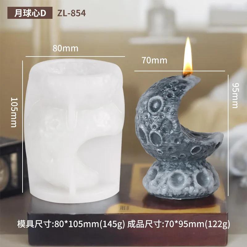 DIY Mondplanet Kerze Silikonform Erde Meteorit Harzform Mars Mond Gipsform Mondkuchen Schokoladenformen