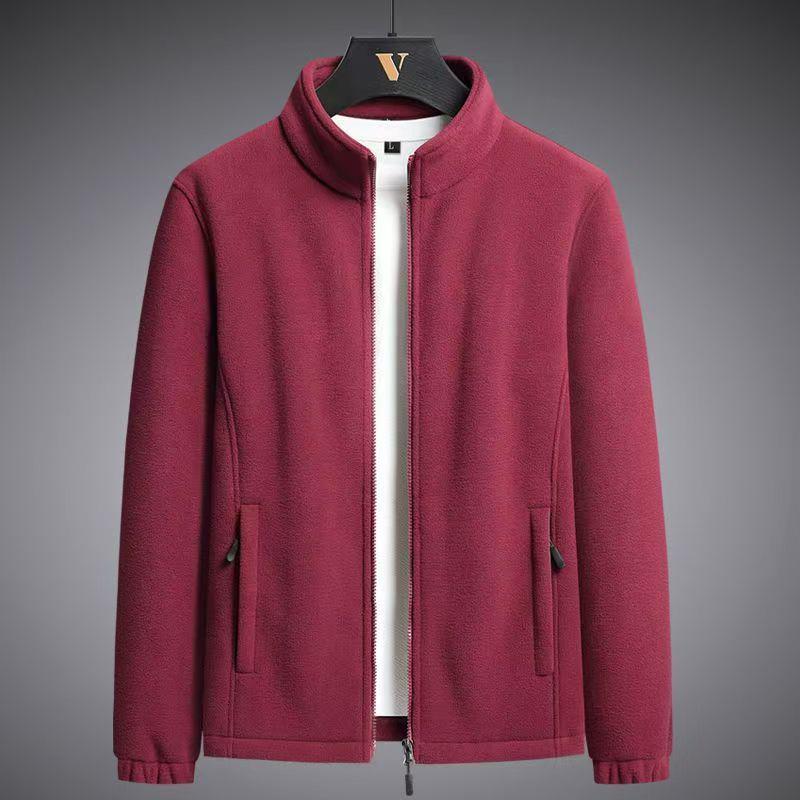 Plus Size Velvet Lined Hoodie for Men - Thick and Warm Lamb Fleece Sports Jacket for Autumn/Winter