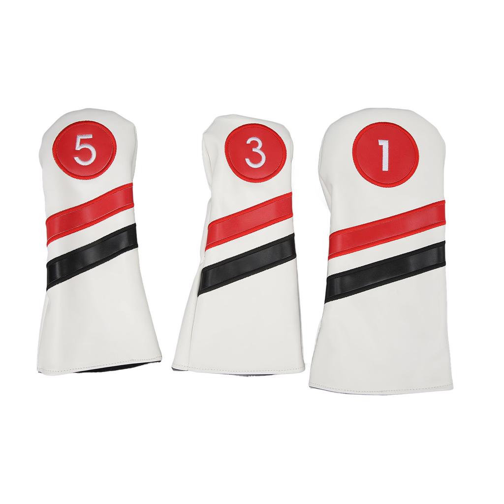 Golf Club Covers Golf Head Covers Full Set of Club Covers for Golf Clubs Protection White