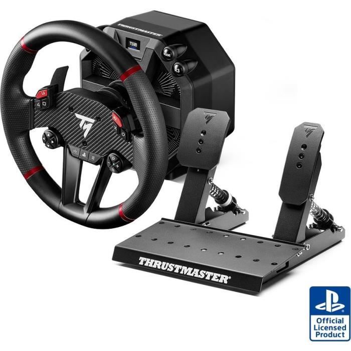 Rennlenkrad mit Basis + Pedalerie - THRUSTMASTER - T598 P - Direct Axial Drive Motor - PC, PS4, PS5