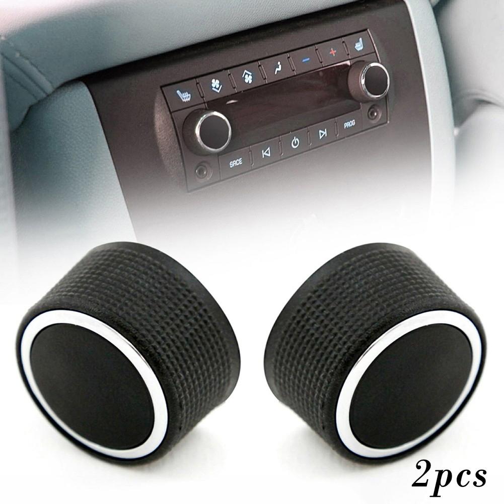 For Radio Knob Button Car Replacement 22912547 2pcs ABS Plastic Control Knob Interior Accessories Rear Audio High Quality