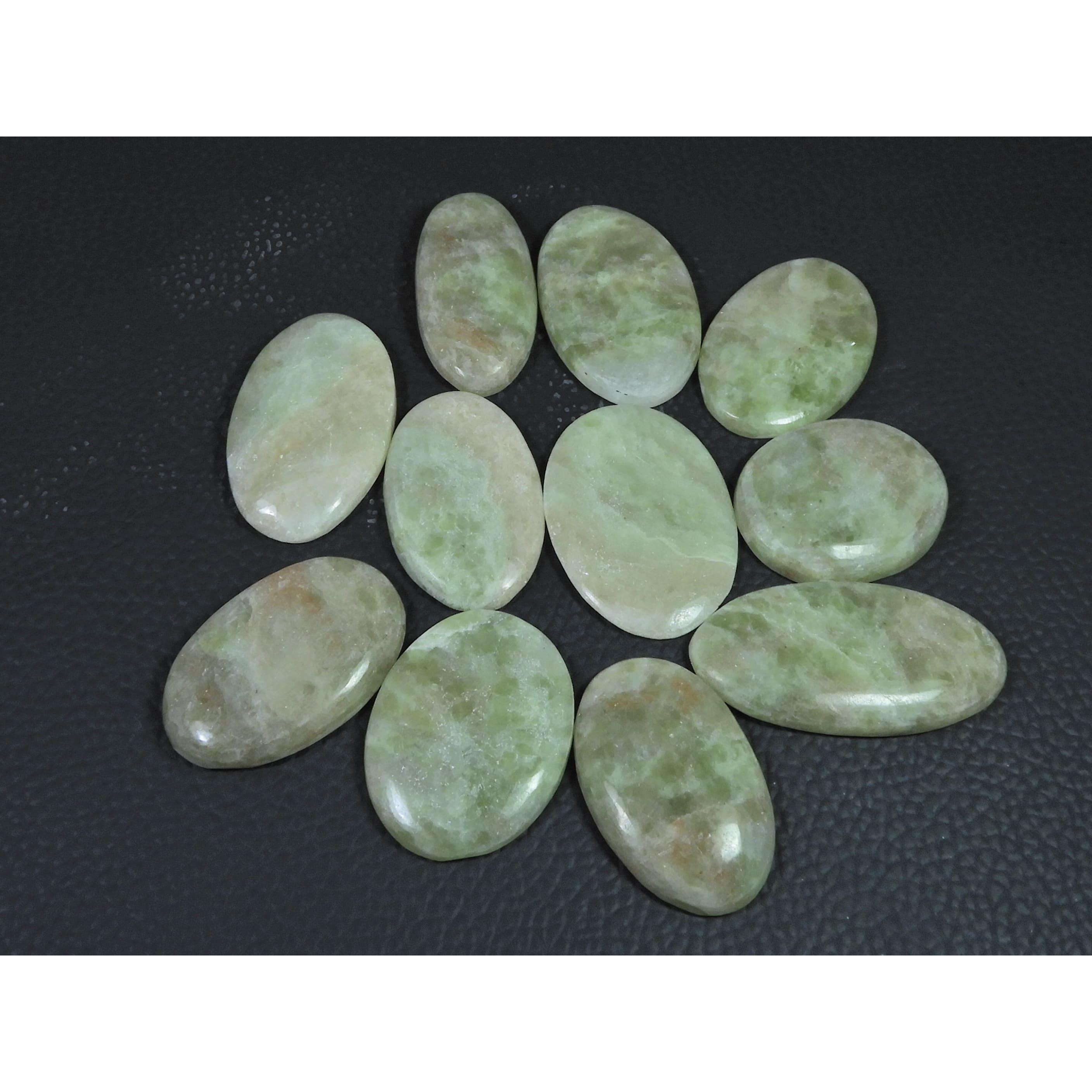 11Pcs Natural Sunstone Oval Shape Cabochon Loose Gemstone Lot 337Cts. C-2305