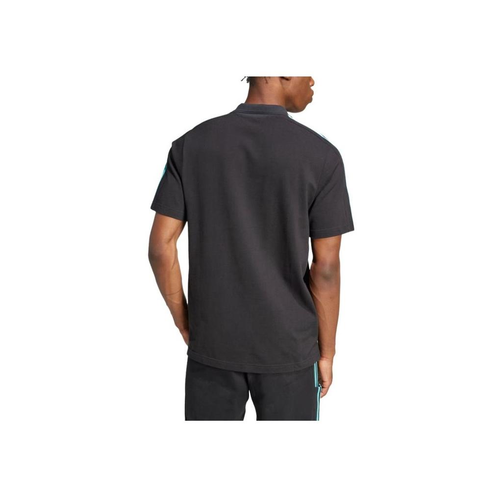 Adidas X Mercedes-Amg Petronas F1 Team Ss25 Dna Fashion Polo Sportiva Uomo Polo Nere JV5430