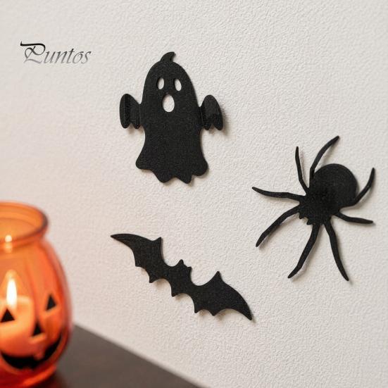Bathroom And Kitchen Wall Decor Halloween 3D Stickers, Self-adhesive Peel Stick PVC Waterproof Non Residue Stickers Ghost/Bat/Spider Decals