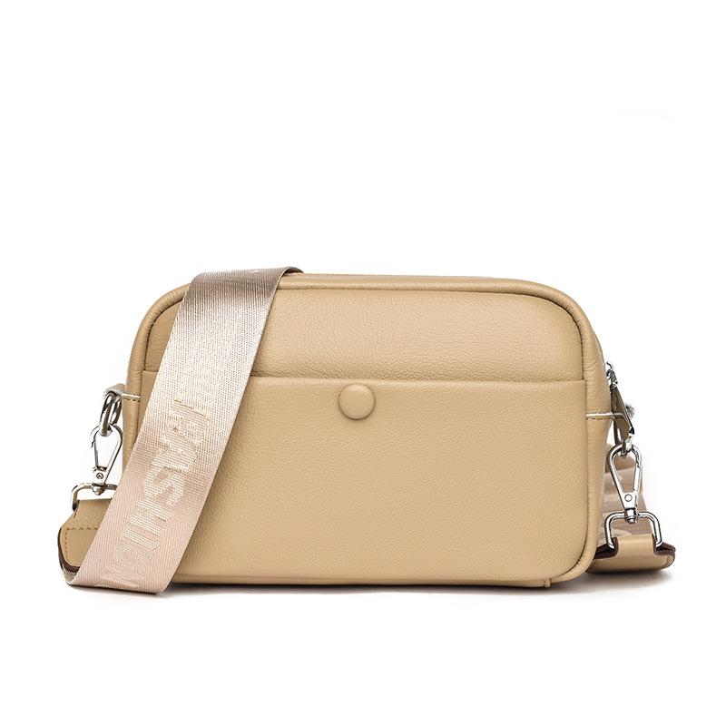 

Leather women s bag new fashion soft leather shoulder messenger bag first layer cowhide small square bag