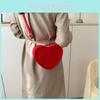 Trendy Minimalist Single Shoulder Bag For Women 2023 Summer New Heart Bag Street Fashion Medium Felt Bag