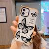 Europe and the United States Hot-selling Anti-drop Tpu Transparent Mobile Phone Case Iphone15pro English Butterfly Mobile Phone Case Apple 17 Soft 