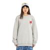 Li-Ning Sports Lifestyle Series Letter Print Round Neck Loose Fit Drop Shoulder Pullover Long Sleeve Sweatshirt Unisex sweatshirt AWDV669-4