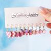 Cute Enamel Love Heart Drop Earrings for Women Girls Animal Flower Butterfly Earrings Kids Jewelry Set Gifts
