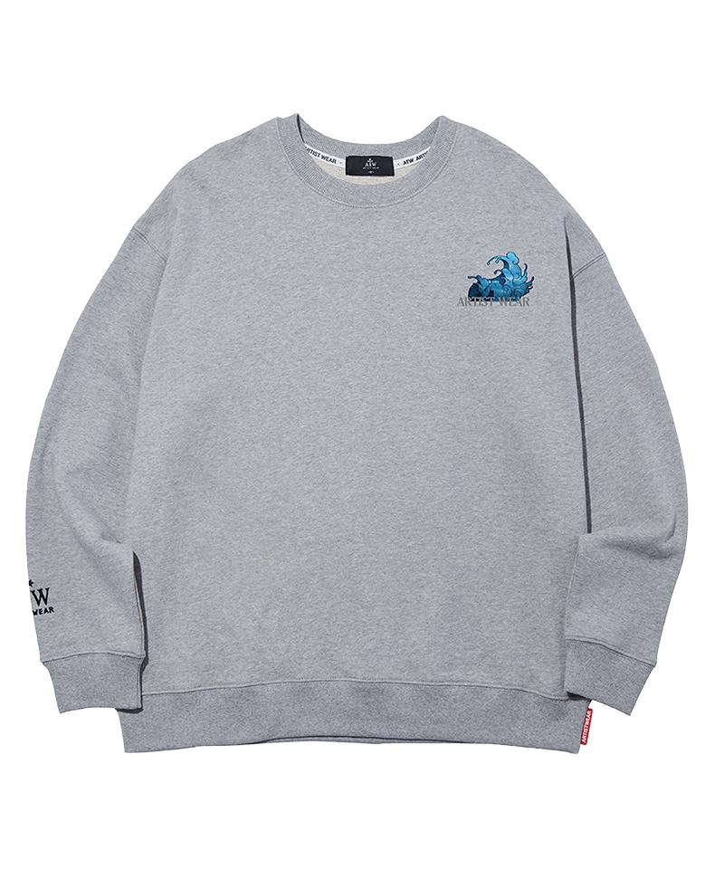 ARTISTWEAR [Atw] Moonlight Whale Sweatshirt