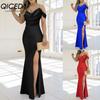 Women's Fashion Summer Spring Solid Color Print Sleeveless V-Neck Casual Dresses