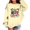 Children's Fashionable Casual Long-sleeved Loose Christmas Print Pullover Sweatshirt