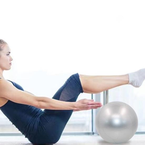 1 Set Yoga Ball Explosion-proof Leak-proof Strong Bearing Capacity Body Training Gymnastic Fitness Pilates Ball Indoor Workout