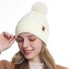 Ladies' Autumn Winter Knitted Hats Warm Outdoor Cold Resistant Woolen Pullover Hats Fashionable Comfortable Versatile Hats