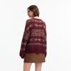 Only Women's 2026 Autumn Retro Plaid Knit Sweater