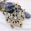 Delicate Rhinestone Butterfly Fashion Crystal Insect Charm For Women Men Pendant Bag Charm