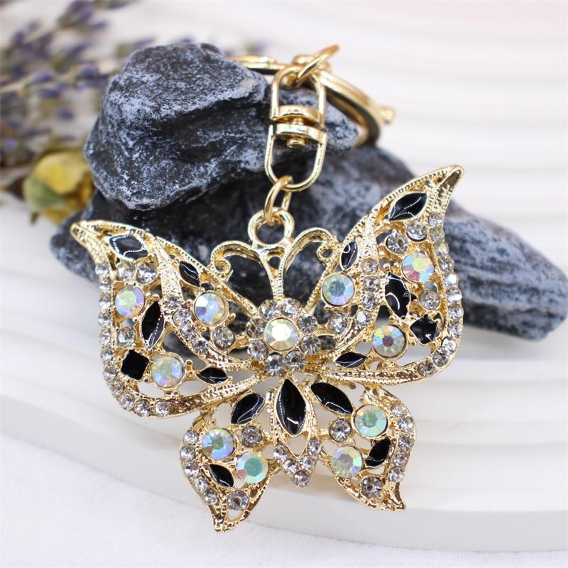 Delicate Rhinestone Butterfly Fashion Crystal Insect Charm For Women Men Pendant Bag Charm