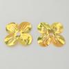 Four-petal Flower Sequin Shell Center Beads for Stage Decoration and Clothing Accessories