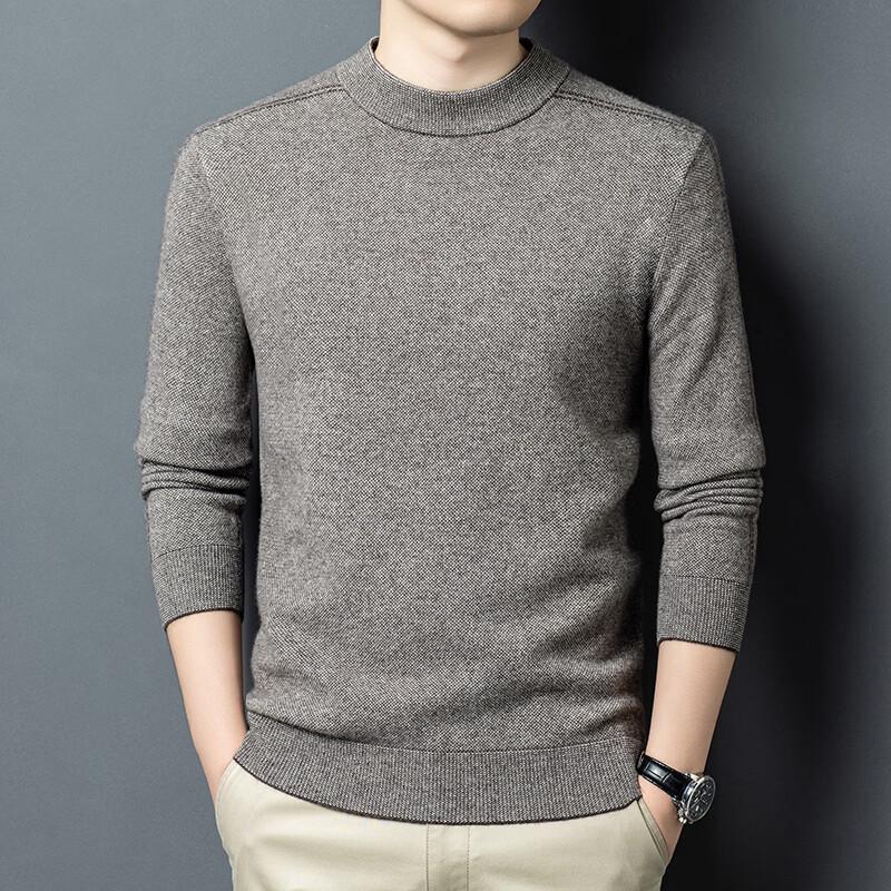 Firstview Men s Merino Wool & Yak Down Crew Neck Sweater FV25D2146 XXL