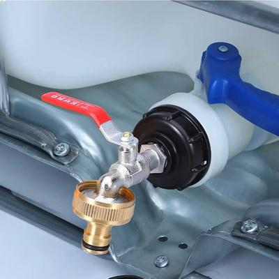 Durable IBC Tank Tap Adapter S60*6 Coarse Thread To 1/2'' 3/4'' Connector Replacement Valve Garden Home Valve Fitting Faucet