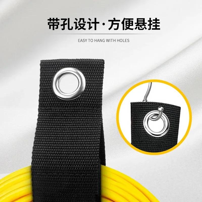 Nylon Heavy Duty Storage Straps Cable Organizer - Extension Cord Wire Ties Hose Wrap Garage Tool Holder Home Organization Hooks