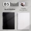 B5 Hand-Friendly Loose-Leaf A4 Junior Notebook with A5 Detachable Coil for Students