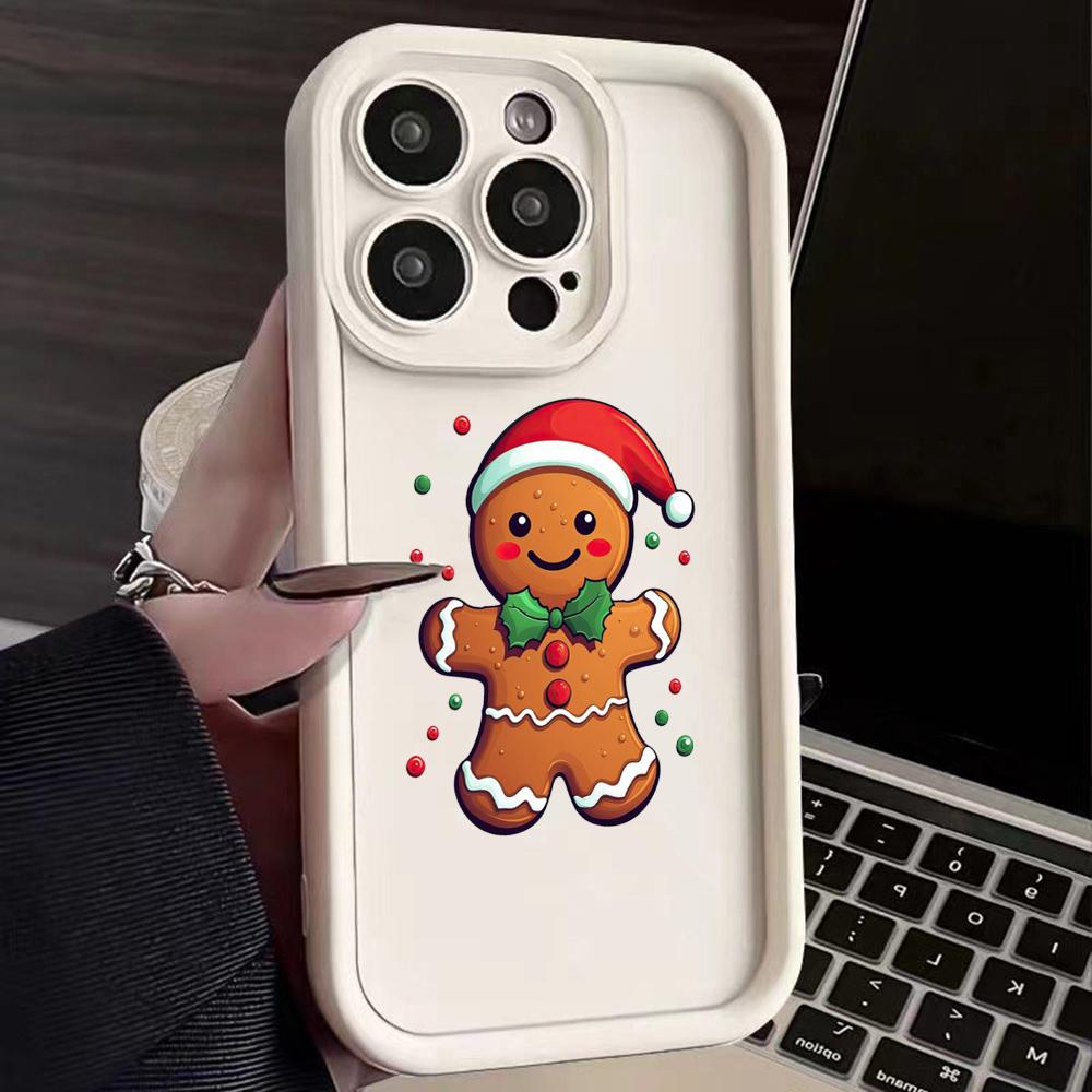 N102 Merry Christmas Happy New Year Soft Angel Eyes Phone Cases for Samsung S23 S24 Ultra S21 FE A54 A34 A13 A14 A06 A24 Realme OPPO Shockproof Cover