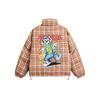 Beast Street Campus Style Karomuster Daunenjacke für Jugendliche - Winter Unisex Stehkragen Dicke Baumwolle MY039