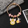 Alice In Wonderland Childrens Bracelet With Zinc Alloy Charm For Travel Gift