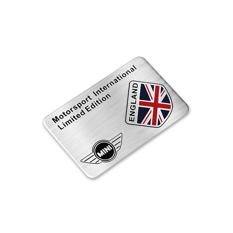 BGA1 Aluminum Car Emblem Badge Auto Logo Accessory For MINI JCW Cabrio Cooper Countryman Aceman Clubman Coupe Paceman Roadster F57