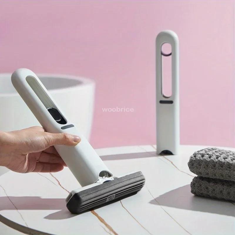 Mini Mop Cleaning Squeeze Floor Washing Mop Folding Powerful Squeeze Mini Mop Floor Washing Desk Window Car Clean Tools