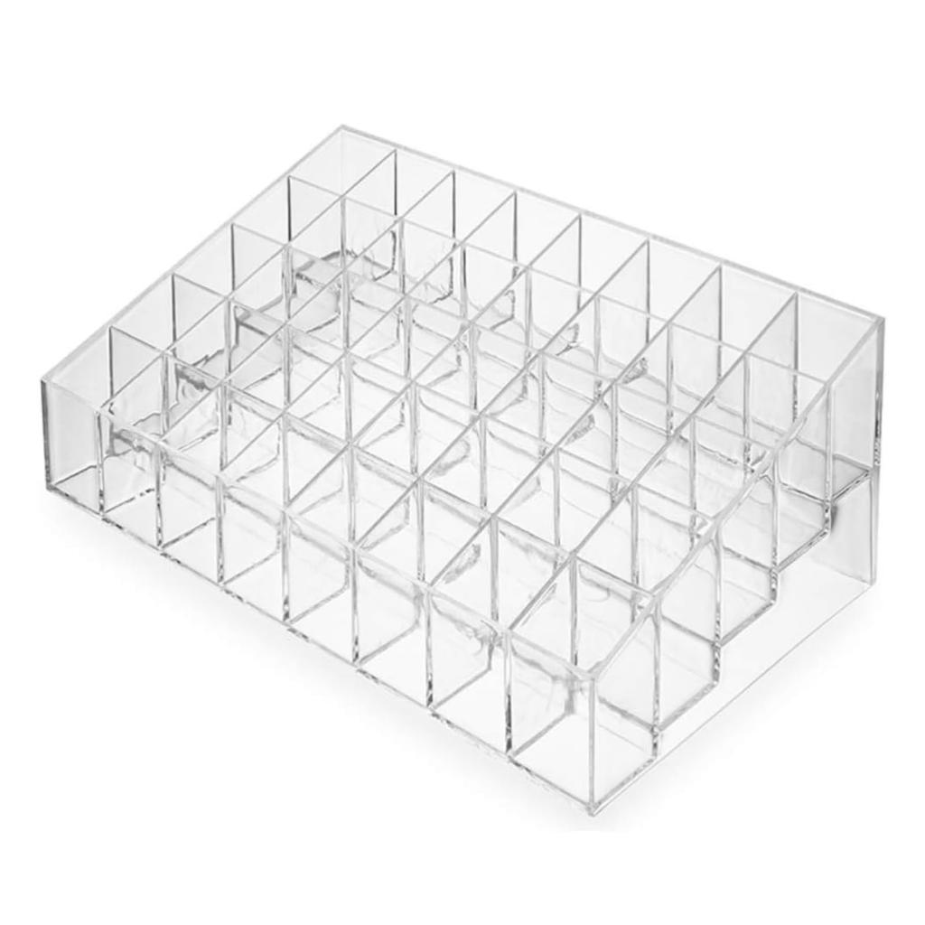 Akaaka Lip Cosmetic Lip Cosmetic Nail Acrylic Stand Lip Makeup 40 Pieces Stand, Storage, Storage, Case, Case, Case, Case, Storage, Dividers,