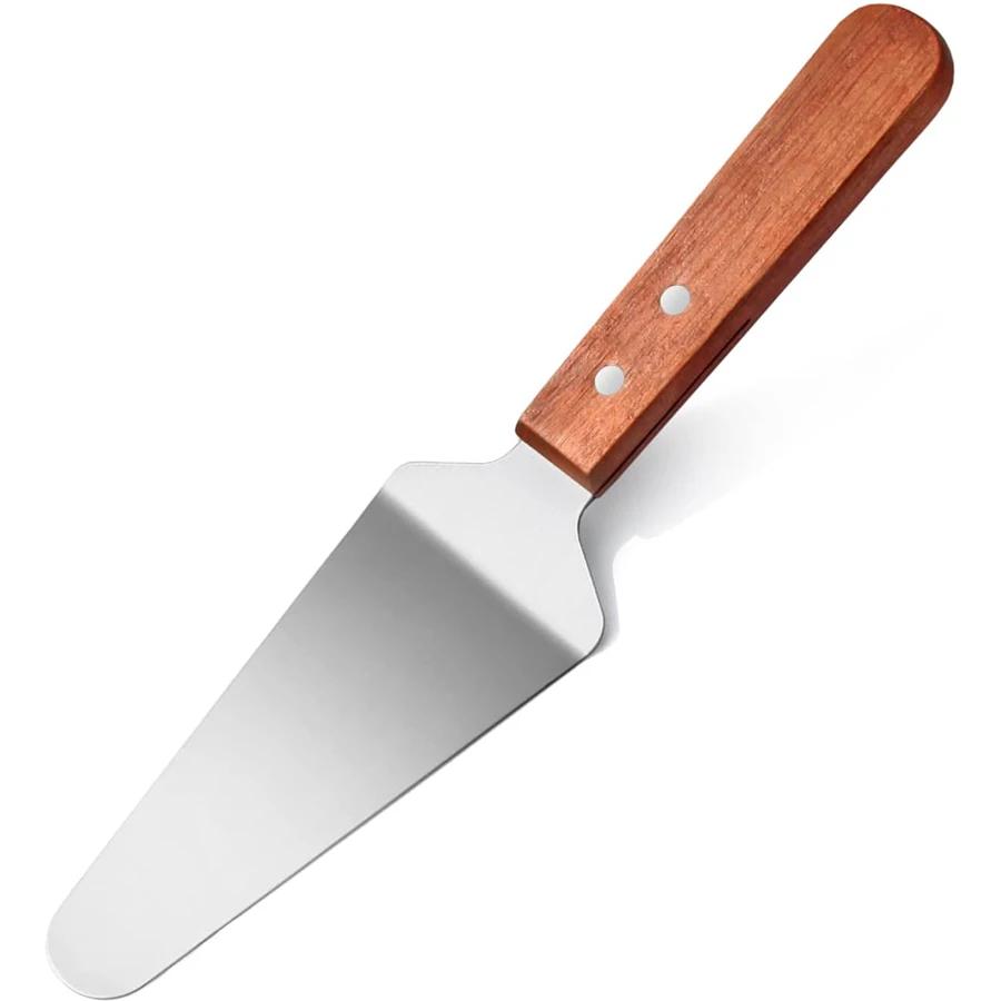 

Лопатка для пиццы из нержавеющей стали, лопатка для пиццы с нескользящей термостойкой ручкой для выпечки в пицца-печи, для домашней кухни