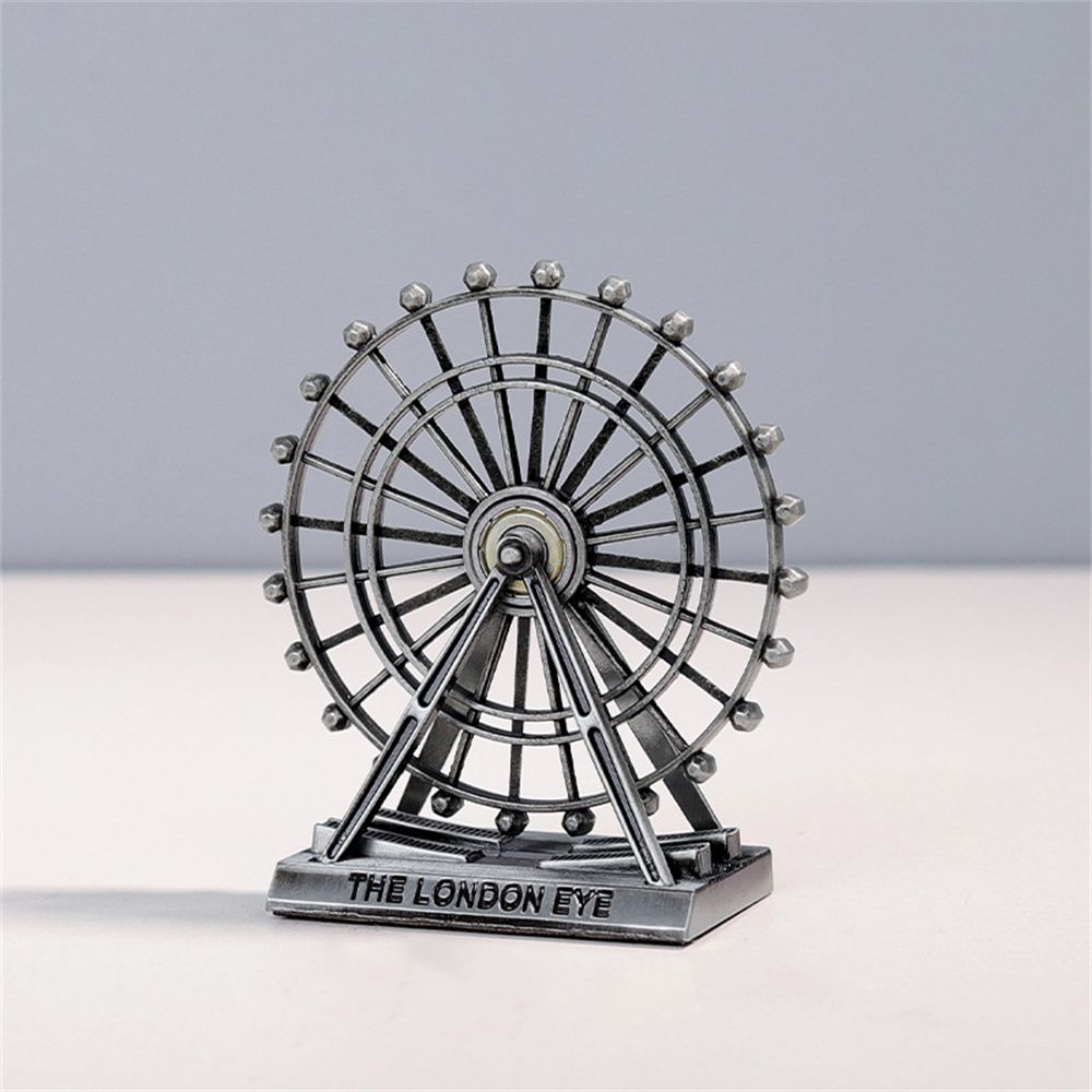 Gift Retro Creative Handicraft Rotatable Ferris Wheel Model London Eye Ornament Art Figurine