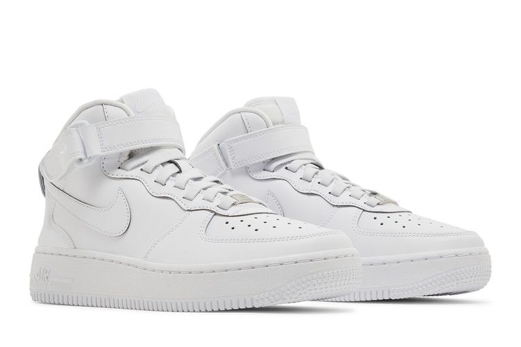 Kids' Sneakers Nike Air Force 1 Mid EasyOn SE Triple White (GS) White/White/White
