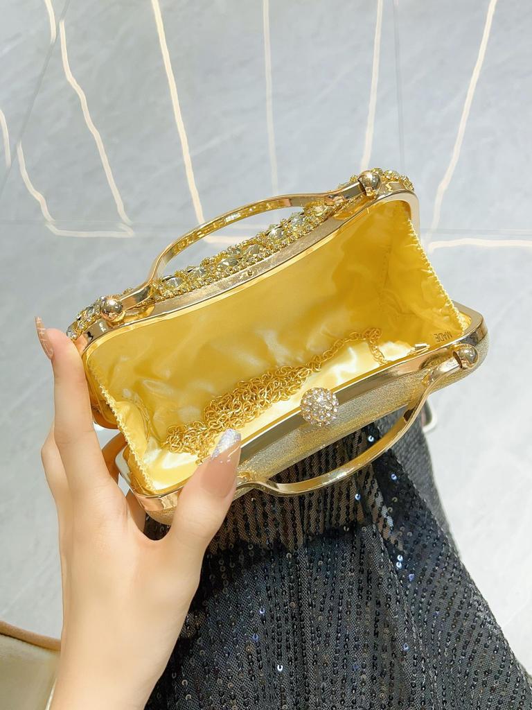 Elegant Diamond Tassel Clutch: Perfect for Evening, Birthday, Wedding, and Banquet Events