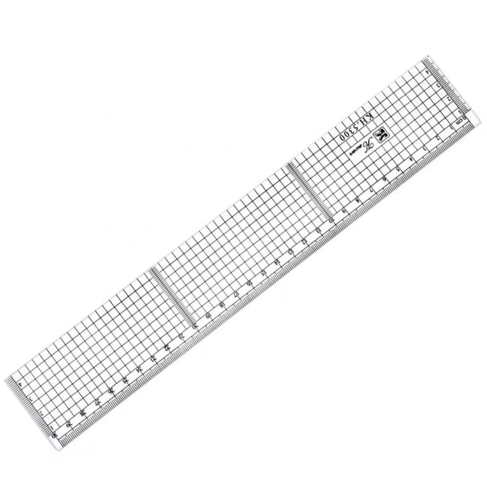 

PVC Grid Students Ruler 20 30 50cm Straightedge Transparent Ruler Board Measuring Supplies 30cm