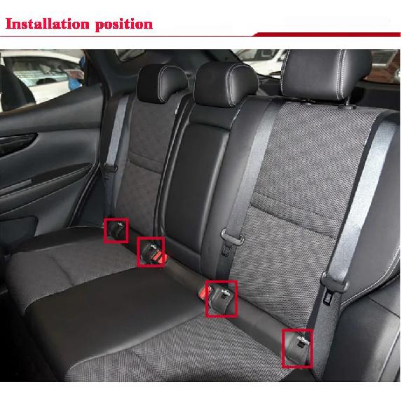 For NISSAN New QASHQAI 2016-2021 Rear Child Safety Seat Cover Seat Buckle ISOFIX Cover