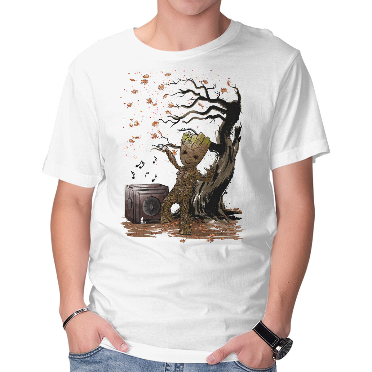 Unisex Crew Neck T-Shirt Autumn Dance Graphic Short Sleeve Casual Tee XL