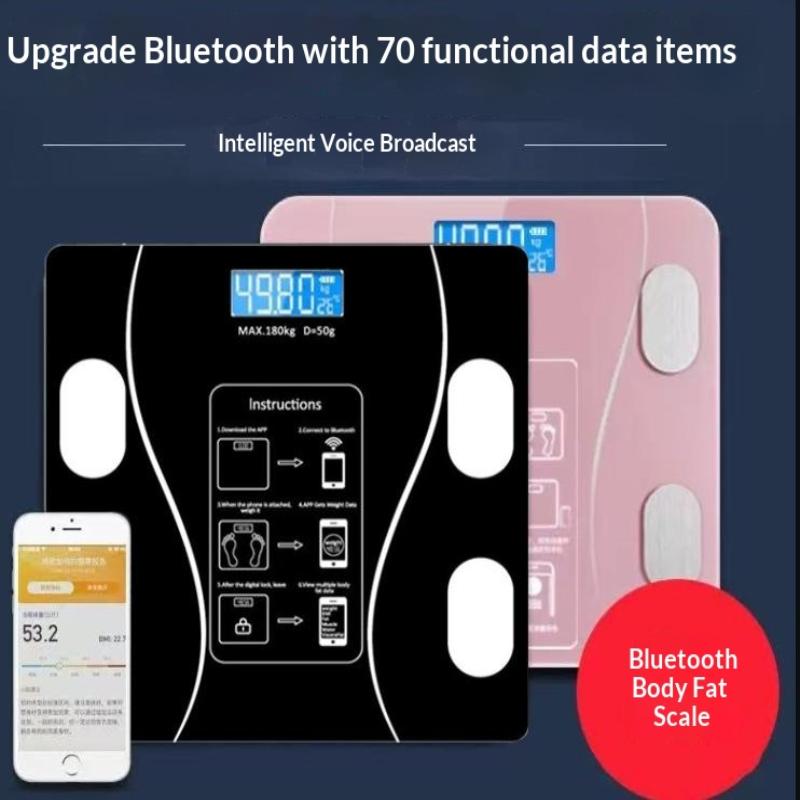Gewichtswaage Bluetooth Wiederaufladbar Elektronisch Intelligent Gewichtsverlust Körperfettwaage Waagen