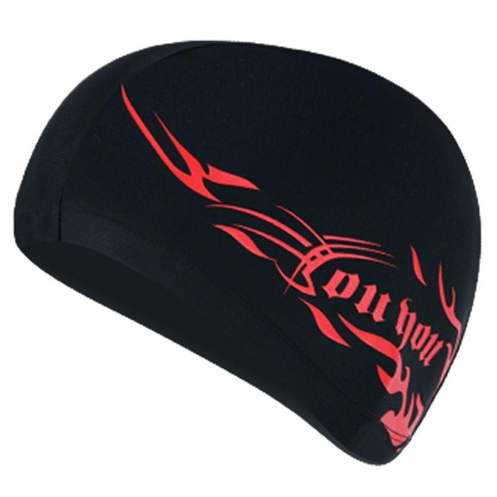 Plissierte Sportaccessoires Elastischer Nylon-Turban Pool-Badehauben Schwimmkappe Langhaarschutz