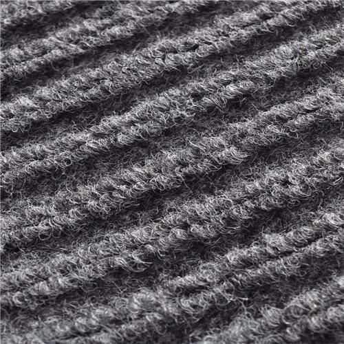 Tapis d'entrée - vidaXL - 90 x 150 cm - PVC Antidérapant - Gris - Rectangulaire