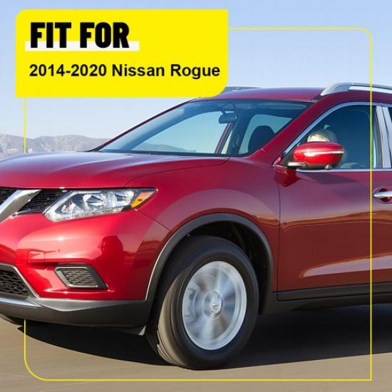 Chrome Window Pillar Posts Door Trim Cover For 2014- Nissan Rogue 8PCS/SET V