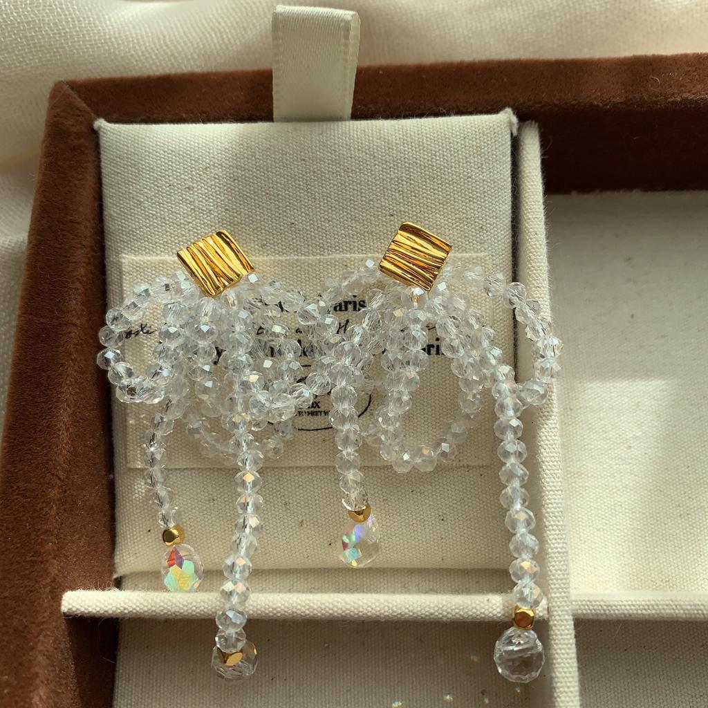 French Multi-Layer Pearl Fringed Ear Buckle Earrings, Court Style, Extravagance, Autumn And Winter Temperament, Versatile Earrings, Light Luxury