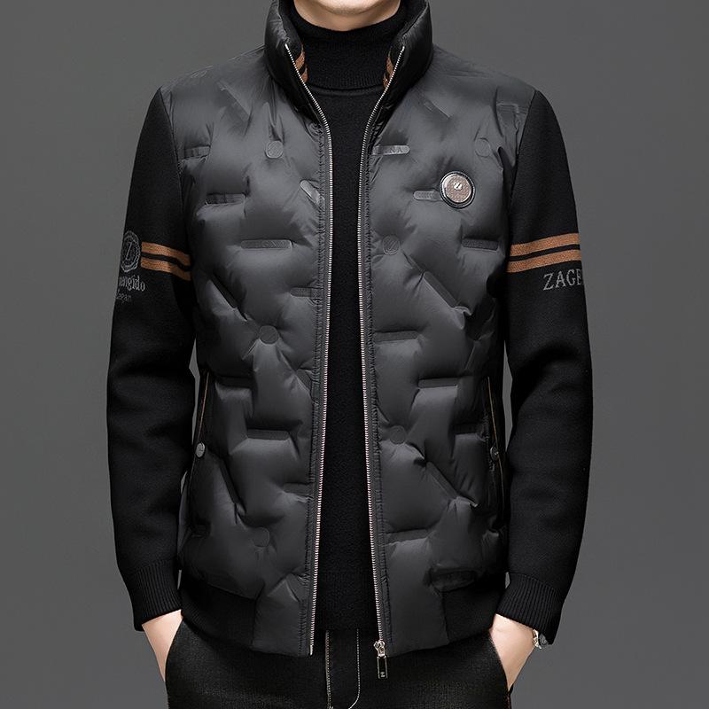 Men`S Stand-Up Collar Casual Business Fashion